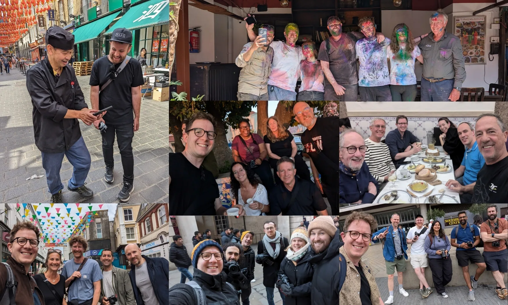 mix of photos of groups that have been on Street with Matt workshops